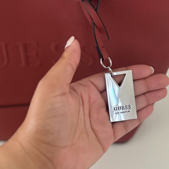 GUESS Artemis Carryall Embossed Tote Bag - Picture 4 of 7